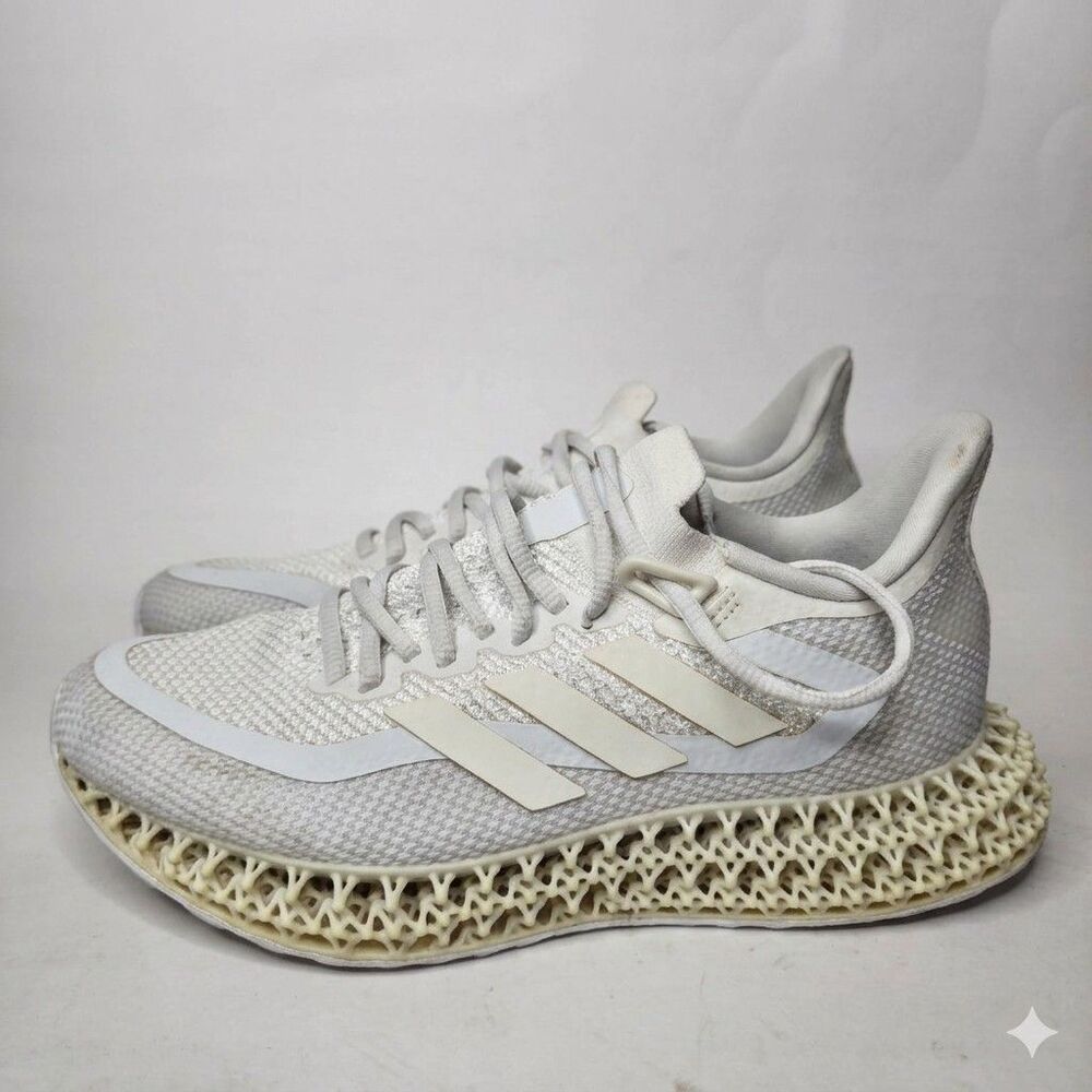 Adidas 4DFWD 2 Triple White Womens 9 Running Athletic Gym Sneakers 3D - Picture 4 of 11